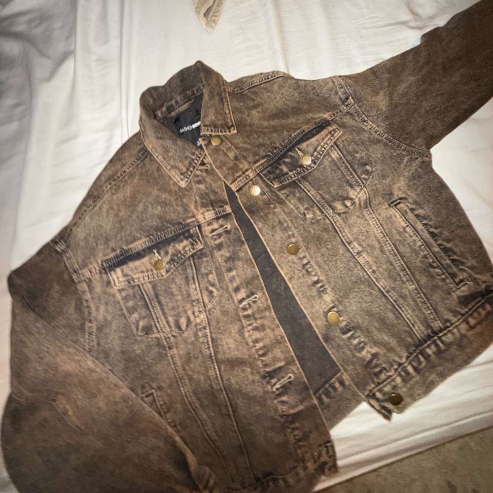 Fashion Nova Brown Jean Jacket - Picture 5 of 8